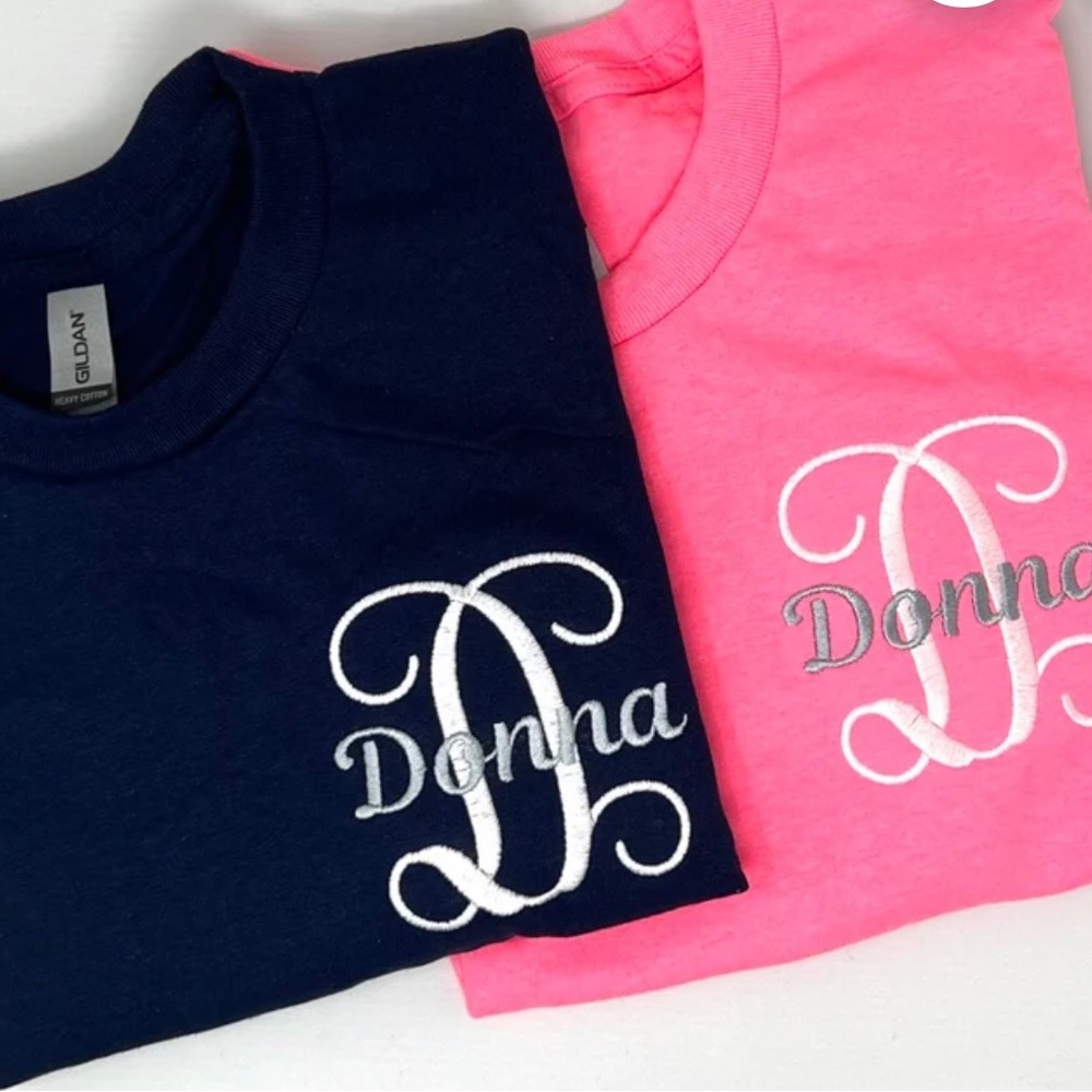 🆕 INITIAL T-SHIRT Embroidery